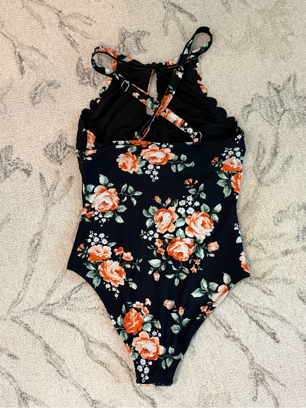 CUPSHE Floral One-Piece Swimsuit – Women’s XS - Picture 3 of 6